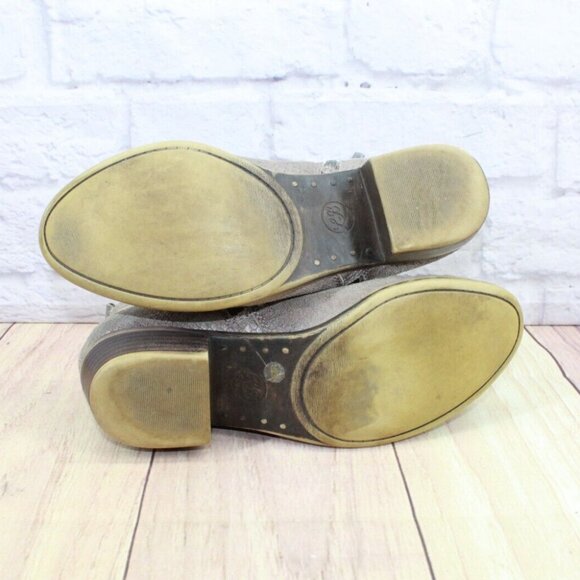 Lucky Brand LK-Basel Gray Snakeskin Leather Side Zip Ankle Bootie Size 7.5 M - Picture 10 of 10